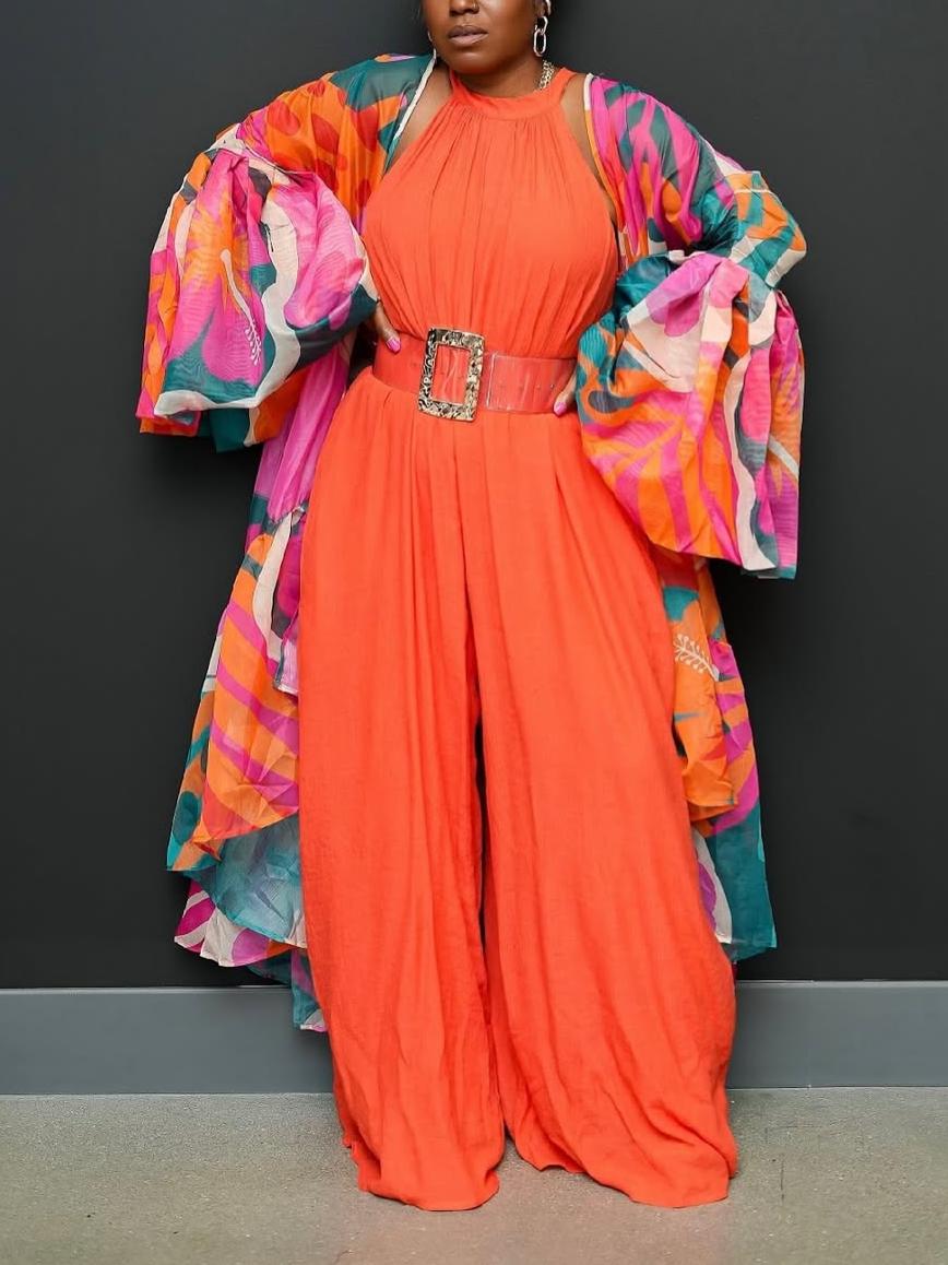 Floral Print Kimono