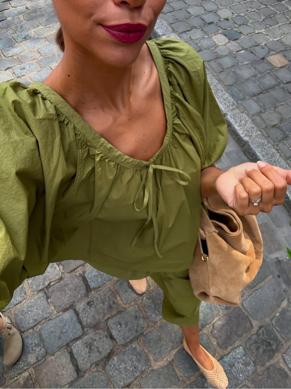 Charming Lime - Green Two - Piece Set