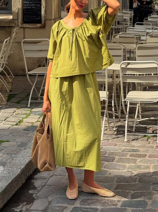 Charming Lime - Green Two - Piece Set