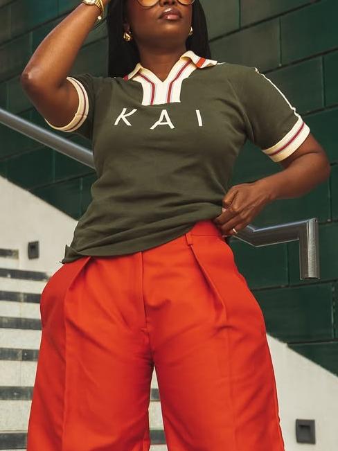 Customizable Knit Letter Polo Shirt - Personalized & Stylish