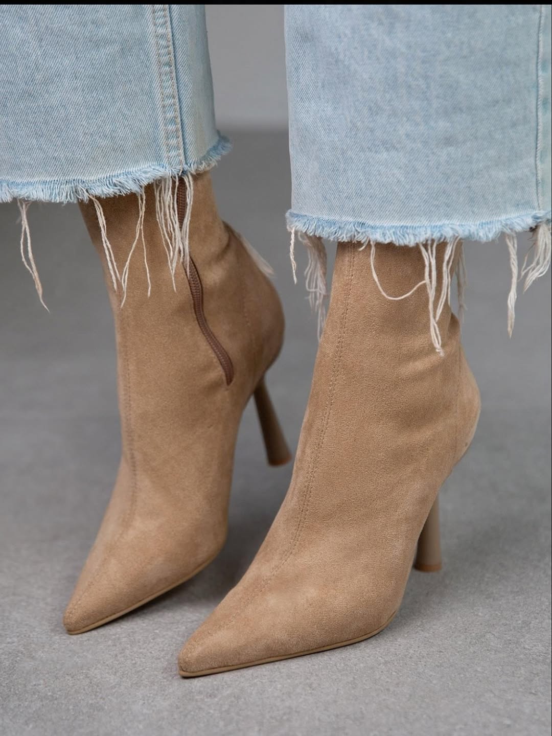 Elegant Suede Ankle Sock - Style Boots