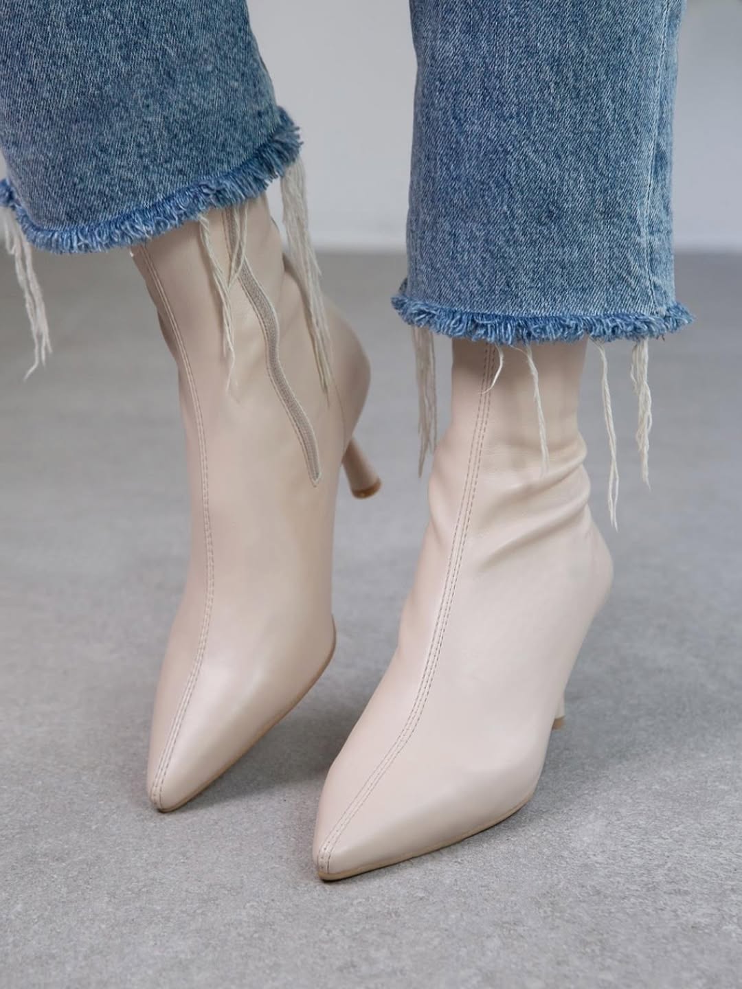 Fashionable Leather Ankle Sock - Style Boots