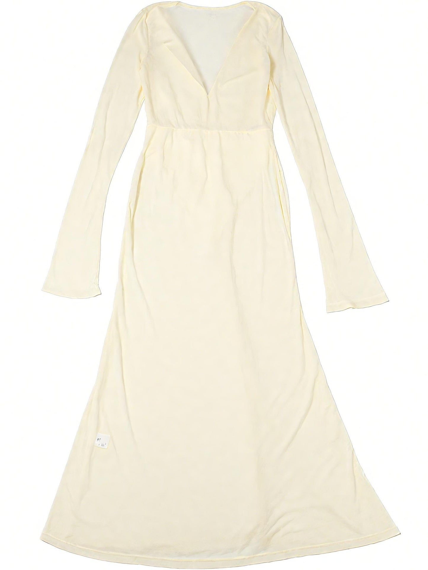 Elegant Knit Long - Sleeve Maxi Dress