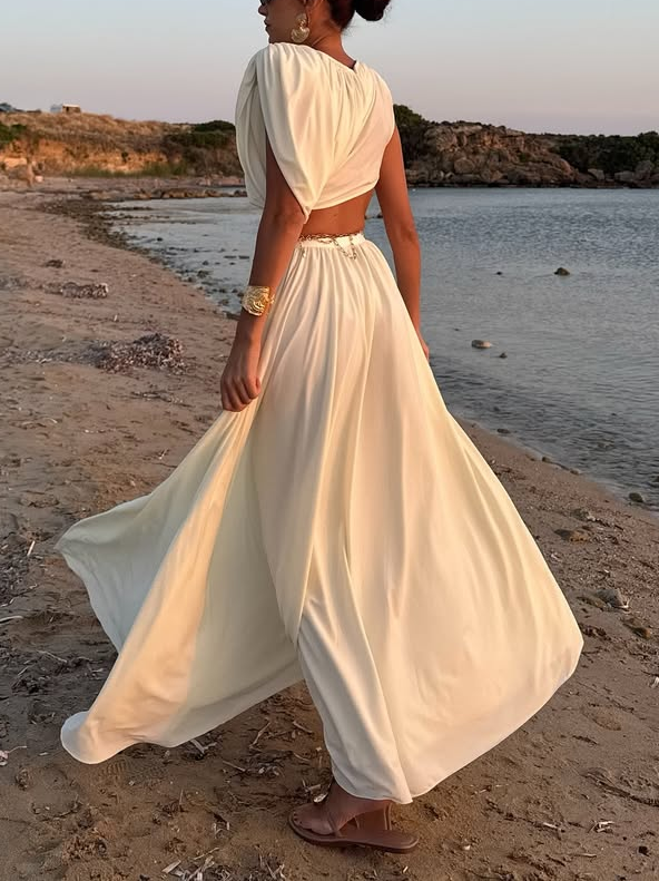 Elegant Two - Piece Beach Dress