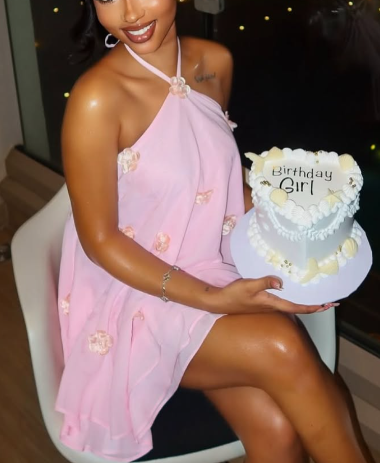 Fashion Halter Neck Off-Shoulder Mini Dress