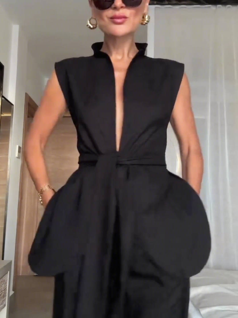 Sleeveless Vest Jacket - Slim-Fit Open Front Cardigan