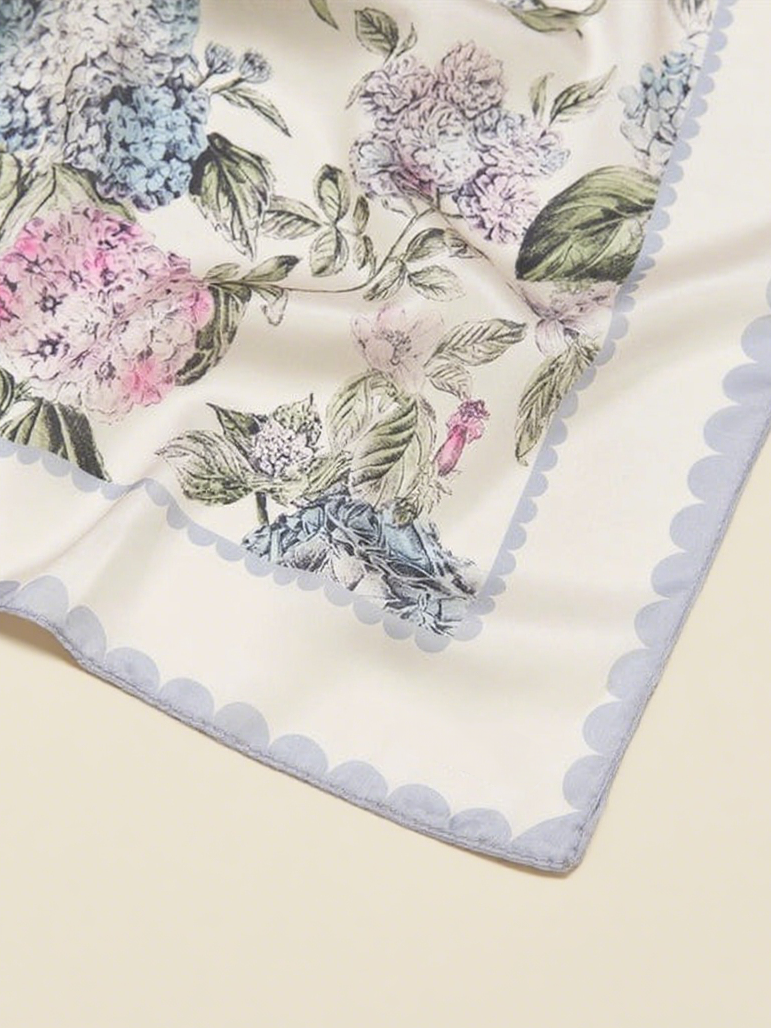 Hydrangea Square Scarf