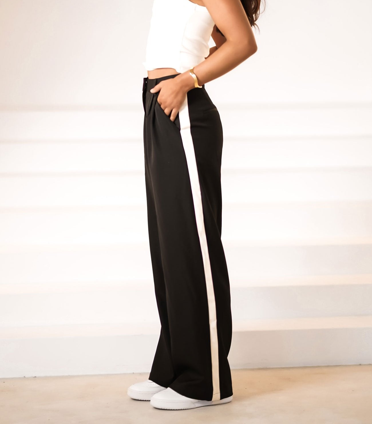 Fashionable Long - Striped Pants