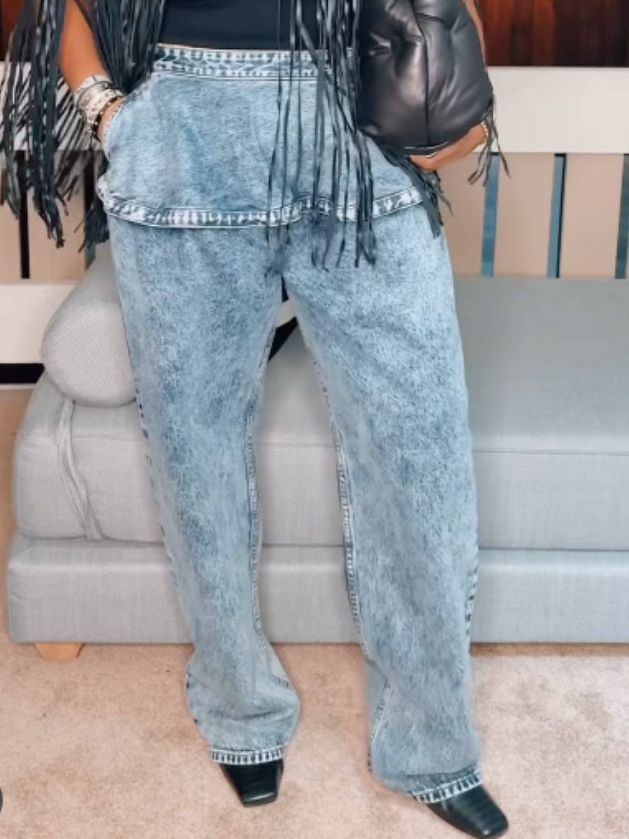 Vintage Wide - leg Jeans