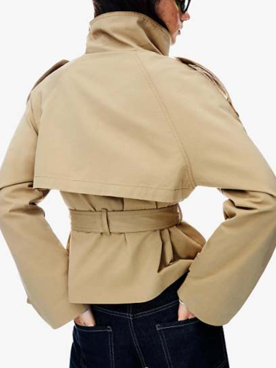 Double-breasted Turtleneck Fashion Jacket