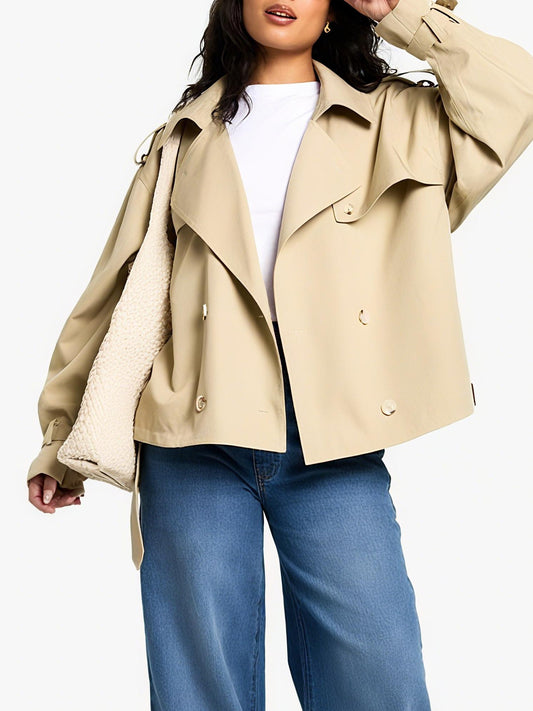 Short Belted Trench Coat