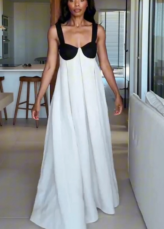 Sexy Wide Strap Maxi Dress