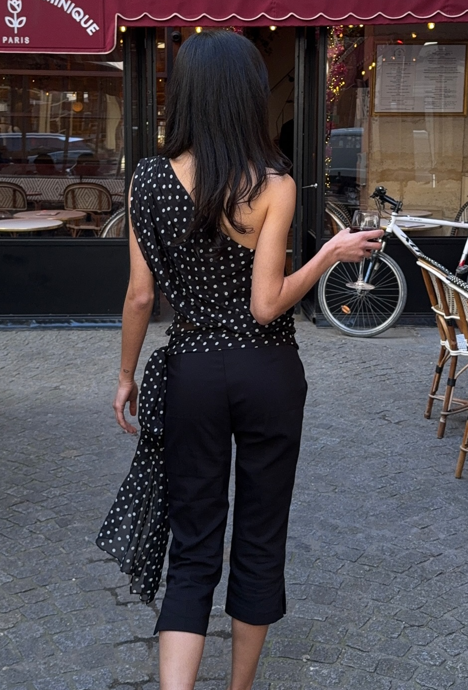 Sexy Off-Shoulder Polka Dot Ruched Top